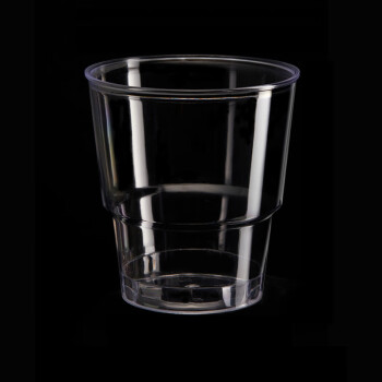 四叶心一次性透明塑料杯 航空杯直筒型logo定制 500个 200ml  5千个起订