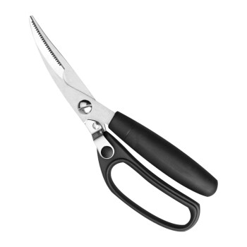 帕玛帕玛大号黑剪不锈钢锯齿剪 厨房多用剪刀多功能DF:9281