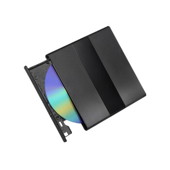 JUNLRFPH 外置光驱 8倍速 DVD刻录机 移动光驱 外接光驱 B75-Plus 黑色