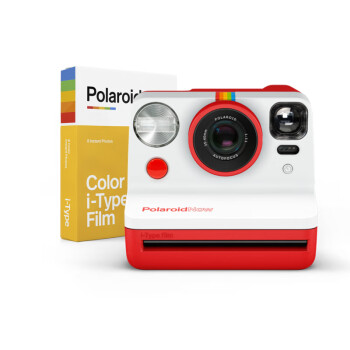 宝丽来（Polaroid）Now拍立得 一次成像 复古经典 自动对焦式胶片相机 红色套装一（含i-Type彩色胶片8张）