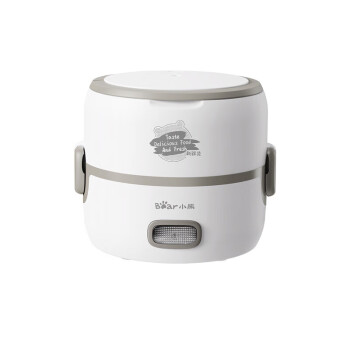 小熊电热饭盒 插电可加热不锈钢内胆 白色1.2L DFH-B14S3