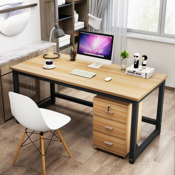 加固型简易电脑桌台式家用卧室书桌双人办公桌写字台桌子简约现代 长