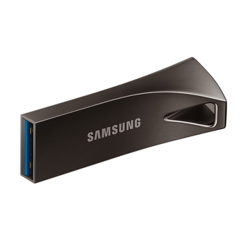 三星（SAMSUNG）128GB USB3.1 U盘 BAR升级版+深空灰 金属优盘 高速便携 学生办公 读速400MB/s（Gen 1）