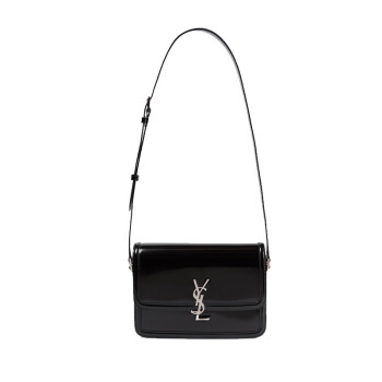 圣罗兰（YSL）SOLFERINO中号釉面皮革手袋 711039 AAB9H 1000