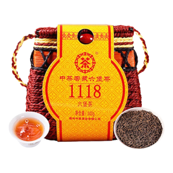 中茶中茶黑茶广西梧州窖藏六堡茶1118一级箩筐装500g 中华老字号