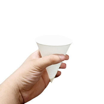 畅宝森 尖底杯 锥形纸杯3.7盎司纯白色 5000个/箱6.9cm口径9.4cm高 DO