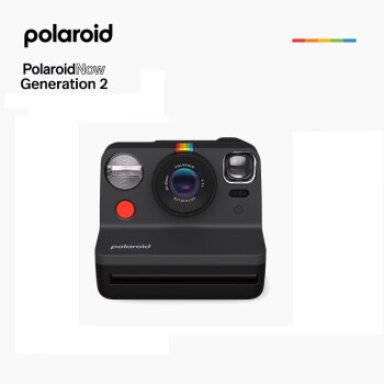 Polaroid 宝丽来 拍立得相机 Now Gen2一次成像复古相机 生日礼物送男女友 黑色（含i-Type白框相纸*2）