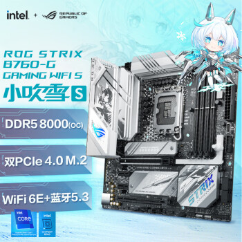 华硕（ASUS）ROG STRIX B760-G GAMING WIFI S小吹雪S主板 支持DDR5 CPU 14600KF（Intel LGA 1700）