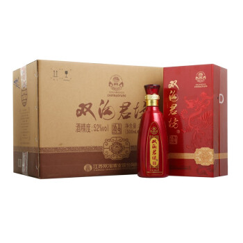 双沟 珍宝坊 红君坊 I号 52度 整箱装白酒 500ml*6瓶（内含3个礼袋）口感绵柔浓香型