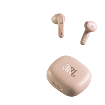 JBL WAVE FLEX 真无线蓝牙耳机 半入耳式音乐耳机 通话降噪运动防汗苹果安卓小米带麦游戏耳机 香槟金