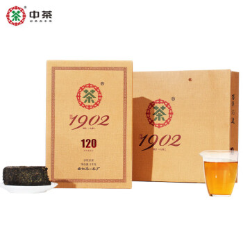 中茶安化黑茶传世1902茯茶 纪念收藏茶 手筑茯砖茶礼盒 1kg*1盒