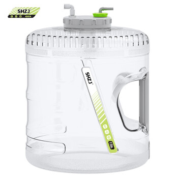 SHZJ 家用泡茶蓄水桶纯净水桶17.8升圆实心手柄可拆洗浮球桶【透明】
