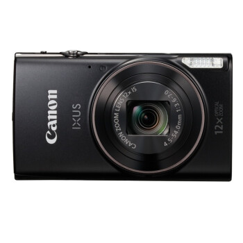 佳能（Canon）IXUS 285 HS 数码相机 黑色 2020万像素 12倍变焦 支持Wi-Fi (128G卡+备用电池+读卡器+相机包)