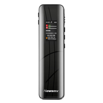 纽曼（Newsmy）录音笔 W3 64G 专业高清远距降噪 学习培训商务会议速记 彩屏Type-C 录音器 黑色