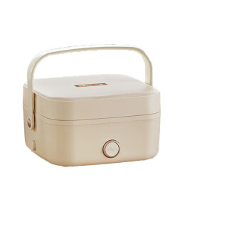 小熊（Bear）电热饭盒 加热饭盒 1.0L免注水便捷式低音恒温不粘内胆分隔饭盒 DFH-D10Q1