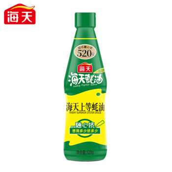 海天上等蚝油520g 火锅蘸料麻辣烫蘸料调味料PET瓶