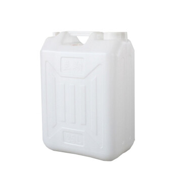 Homeglen 加厚方形酒桶塑料桶扁油桶白色水桶 25升