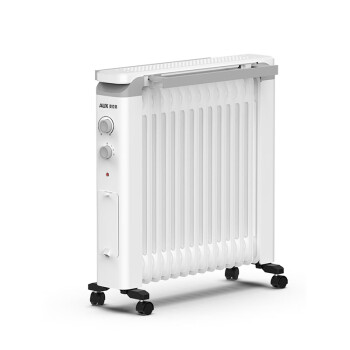 奥克斯（AUX）电油汀取暖器家用14片电暖器电热暖风机电暖气油丁母婴节能省电新加宽散热片款NSC-220-14H1 