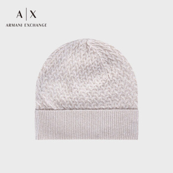 阿玛尼ARMANI EXCHANGE【礼物】AX女士标识纯色针织帽子