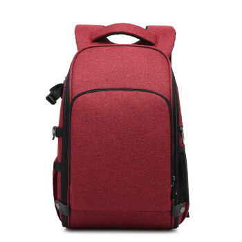 Fly-Leaf TONO折叠单反相机包户外旅行摄影包防水耐磨男女双肩背包 红色16寸
