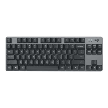 罗技（logitech）K835 机械键盘 有线键盘 游戏键盘 办公键盘 84键 商务家用电竞键盘 红轴 黑色