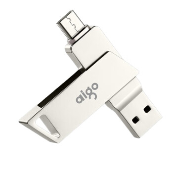 爱国者aigo Type-C USB3.1 手机U盘 U350 银色 双接口手机电脑用 USB3.1 Type-C 手机U盘【32G】