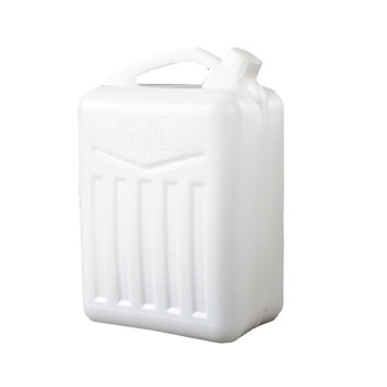Homeglen 加厚方形酒桶塑料桶扁油桶白色水桶 10升