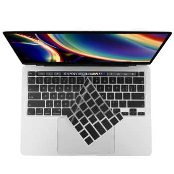 蓝盛 苹果MacBook Pro16英寸键盘膜通用 2019款touch bar笔记本电脑超薄键盘保护膜 黑色A2141