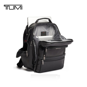 途明（TUMI）Alpha 3男士商务高端时尚皮革双肩包09603580DL3 黑色