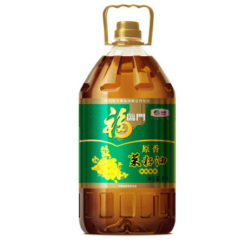 福临门非转基因原香菜籽油5L（压榨） 