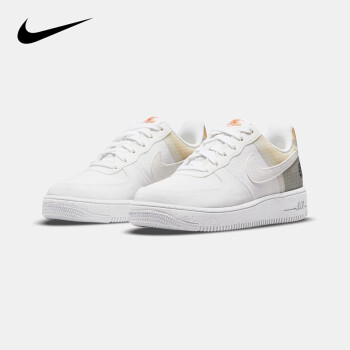 nike耐克大童鞋airforce1空军一号男女童运动鞋儿童气垫休闲板鞋小白