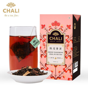 茶里（ChaLi）陈皮普洱袋泡茶 三角包养生茶(3g*18袋）