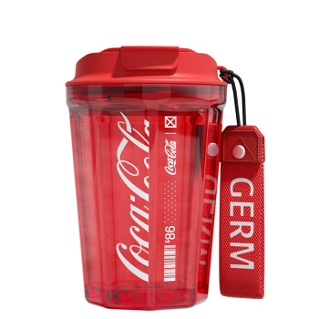 格沵（germ） 可口可乐联名款潮酷水杯GE-CK22SS-S23-1(可乐红)  