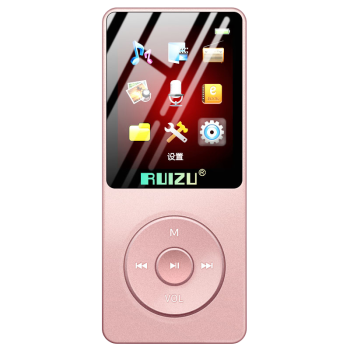 锐族（RUIZU）X02 8G 玫瑰金 运动MP3/MP4音乐播放器迷你学生随身听便携式电子书英语听力插卡录音笔