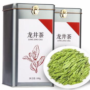 第一江南绿茶龙井200g2024年新茶明前茶叶礼盒罐装春茶自己喝端午送礼品