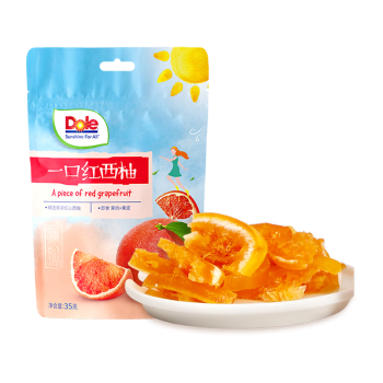 都乐（DOLE）一口红西柚35g 蜜饯果干果脯 南非进口 健身低糖 休闲零食 