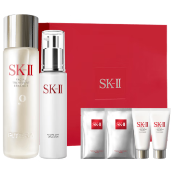 SK-II神仙水160ml+美肤乳液100g化妆品全套sk2水乳护肤品套装生日礼物