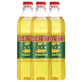 金龙鱼 优选 食用油 精炼一级大豆油900mL*3瓶企业购 