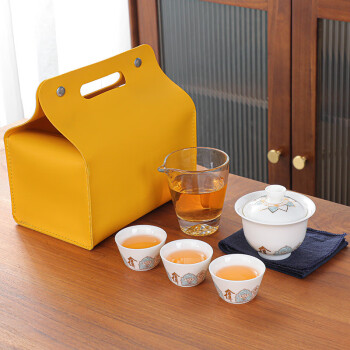 蒋莱（JANLA）榜眼堂便携式旅行茶具套装简约户外白瓷 白瓷2 其他款式联系客服