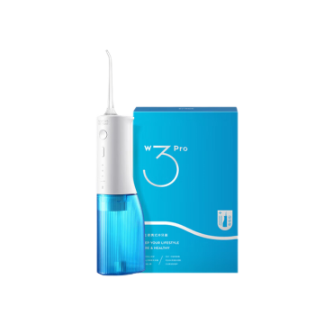 素士W3Pro冲牙器水牙线洗牙器洁牙器口腔清洁 全身水洗便携冲牙器蓝色