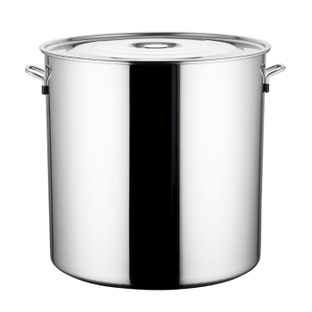 巨博（JOBO）加厚不锈钢桶带盖汤桶储物桶水桶米桶40cm 超大容量装水约100斤