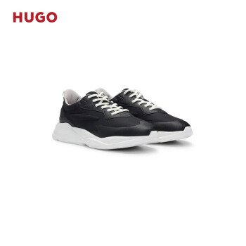 HUGO男士2024夏季新款撞色细节装饰跑步休闲运动鞋