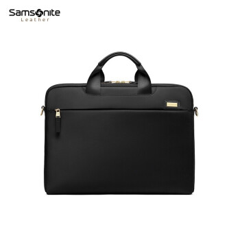 Samsonite/新秀丽女生手提电脑包15.6英寸单肩斜跨包 Samsonite苹果笔记本内胆包NO1黑色