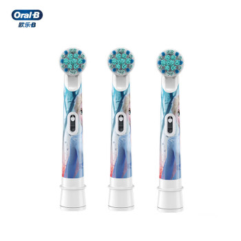 欧乐B（Oral-B）冰雪奇缘款EB10s-3K 儿童电动牙刷头3支装冰雪奇缘（图案包装随机发）