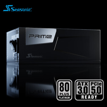 SEASONIC海韵 额定1600W PRIME至尊旗舰白金电脑ATX3电源 原生12V-2×6 PCIe5 支持4090