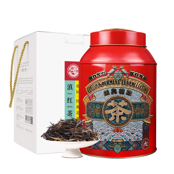 虎标中国香港品牌茶叶 滇红红茶 云南特级滇红茶礼盒装450g送礼