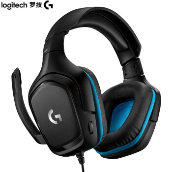 罗技 G431 7.1环绕声耳机麦克风 电脑耳机耳麦 赛博朋克头戴式耳机 耳机 黑色