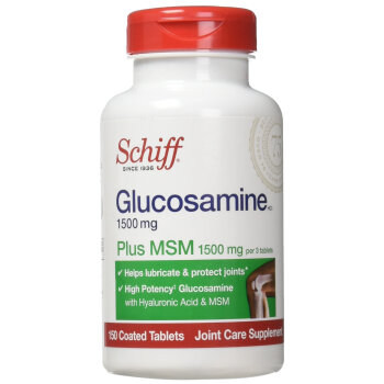 美国原glucosamine葡萄糖胺片维骨力1500mg150粒