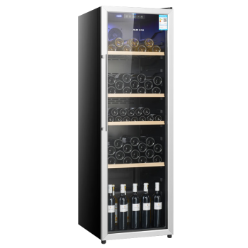 奥克斯（AUX）展示柜冷藏保鲜柜 310升立式单门冰柜 冰吧 家用冰箱饮料展示柜红酒柜 商用冷柜 JC-310 