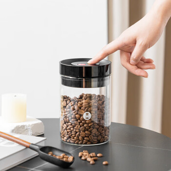 泰摩可抽真空密封罐 玻璃咖啡豆密封罐 咖啡豆罐茶叶罐